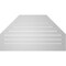 Ekena Millwork Octagonal Top Surface Mount PVC Gable Vent w/ 2"W x 1-1/2"P Brickmould Frame, 40"W x 22"H GVPOT40X2202SF - alternate 4